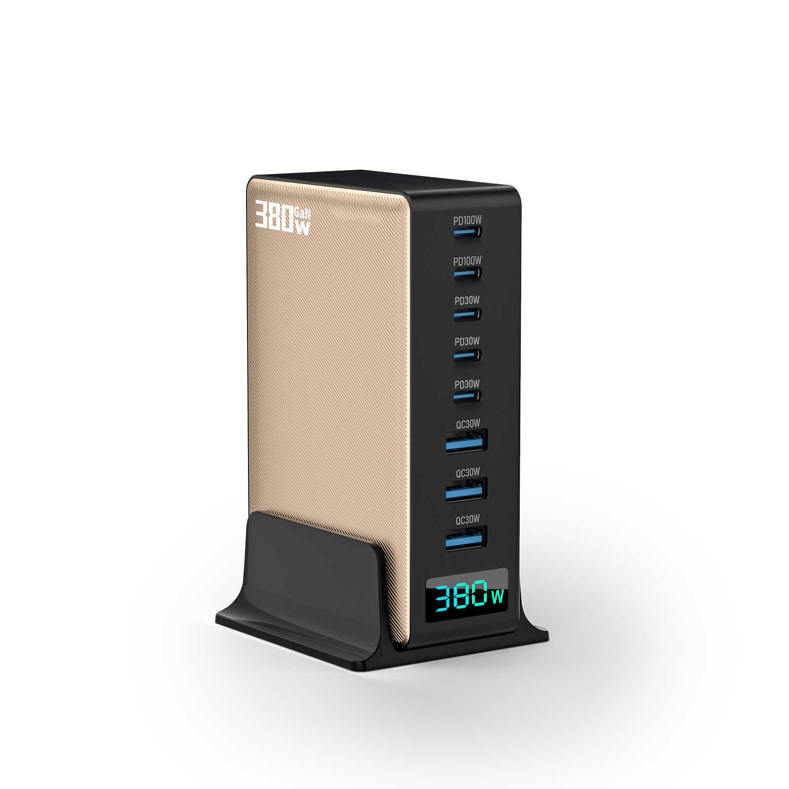 380W 数显 氮化镓 桌面充电器